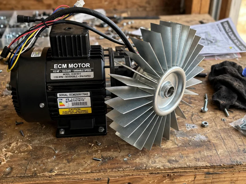 New ECM blower motor for a furnace in Columbus