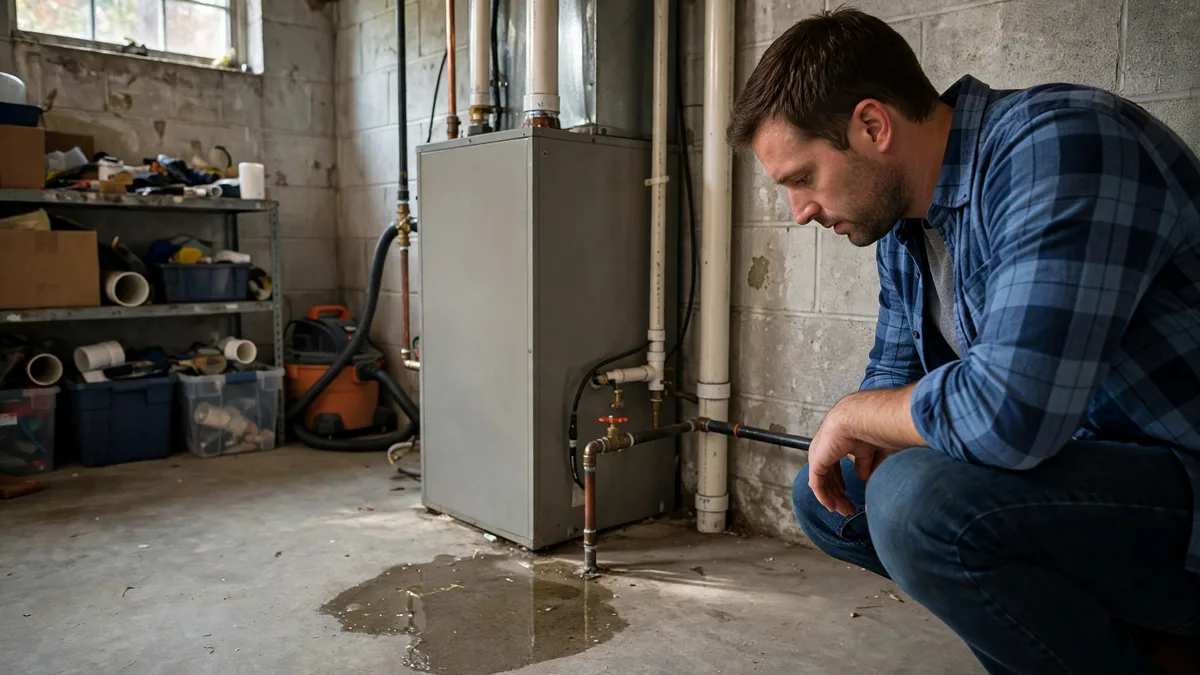 Furnace Leaking Water: What Is Normal, What Is an Emergency