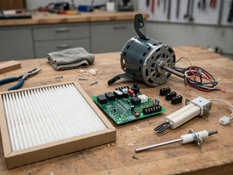 Common furnace repair parts and their costs in Dublin Ohio