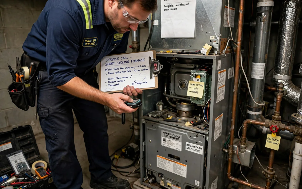 Diagnosing a furnace that keeps shutting off in Columbus